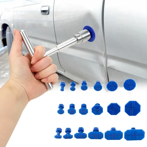 Universal Car Dent Repair Puller Kit with 18 Glue Tabs