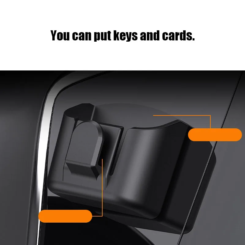 Car Dashboard Key Storage Box ABS Adhesive Organizer - Image 4