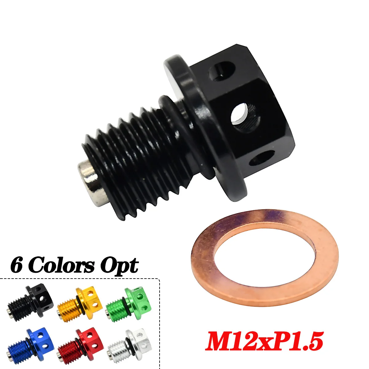 M12x1.5 Magnetic Oil Drain Plug for Honda Yamaha KTM Kawasaki