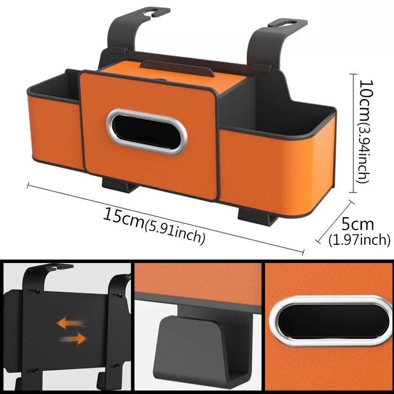 Multifunctional Car Backseat Organizer Storage Holder Box - Image 6