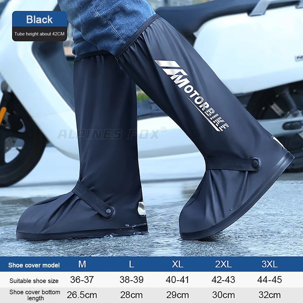 Waterproof High Tube Motorcycle Rain Boots Non-Slip Rubber - Image 7