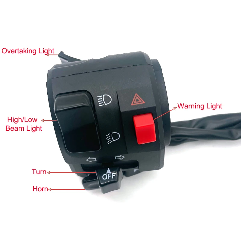 22mm Universal Motorcycle Switches Horn Turn Signal Controller - Image 2