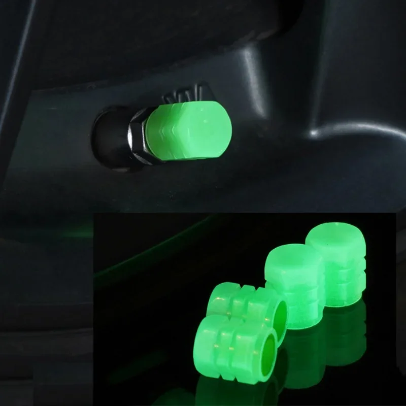 Luminous Tire Valve Caps ABS Dustproof Motorcycle Bike 1-20PCS - Image 2