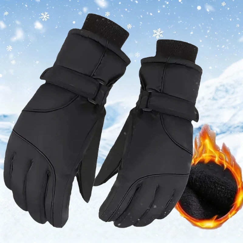 Waterproof Polyester Ski Gloves Touchscreen Thermal Winter