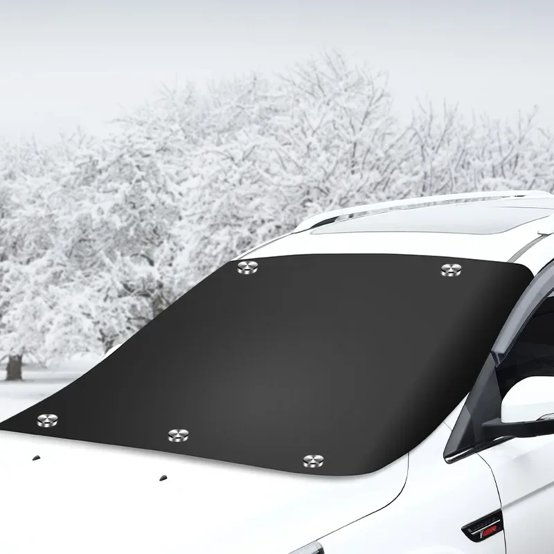 Magnetic Car Sun Shield Thickened Frost Protection Cover - Image 4