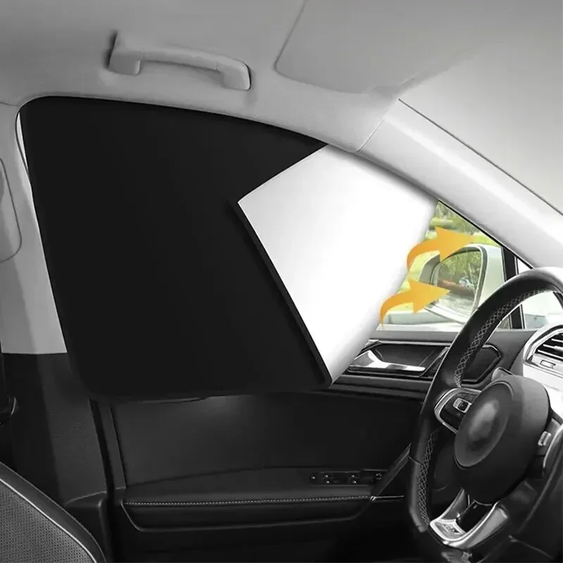 Car Side Window Sun Shade UV Block Privacy Curtains 2Pcs