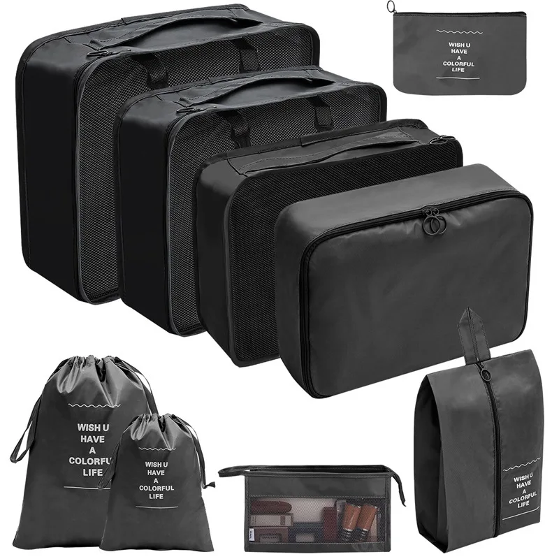 Portable Polyester Packing Cubes Travel Organizer Set 10 Pcs - Image 15