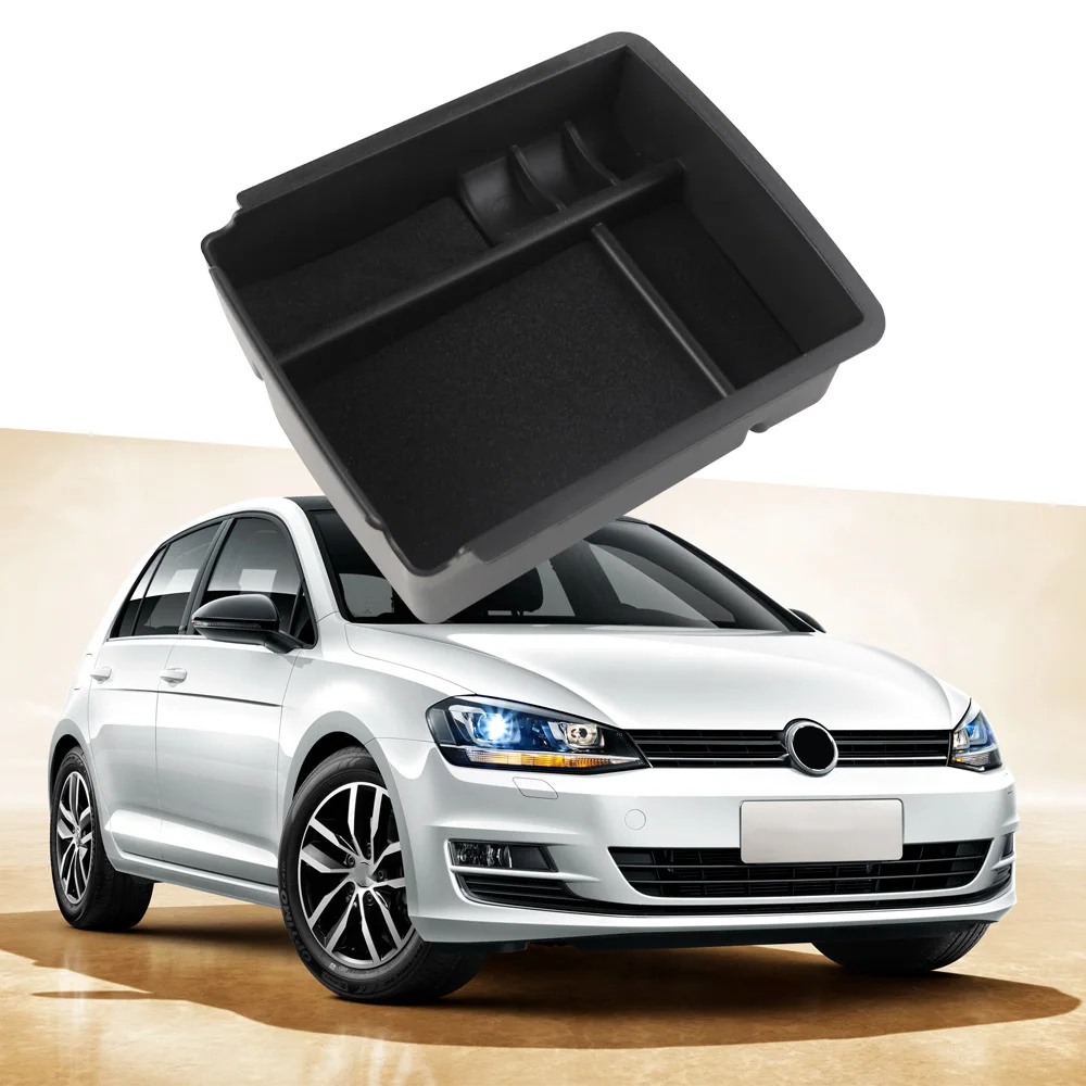 VW Golf 7 Mk7 Armrest Storage Box Tray Organizer 2013-2019