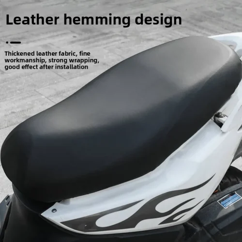 Waterproof PU Leather Motorcycle Seat Cover Protector Accessory