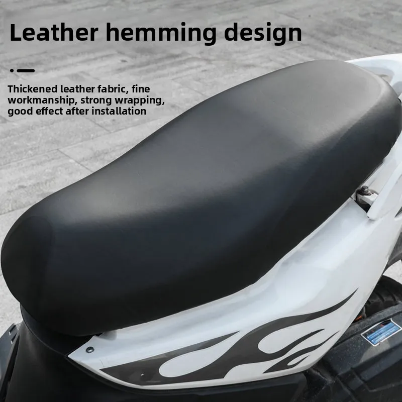Waterproof PU Leather Motorcycle Seat Cover Protector Accessory