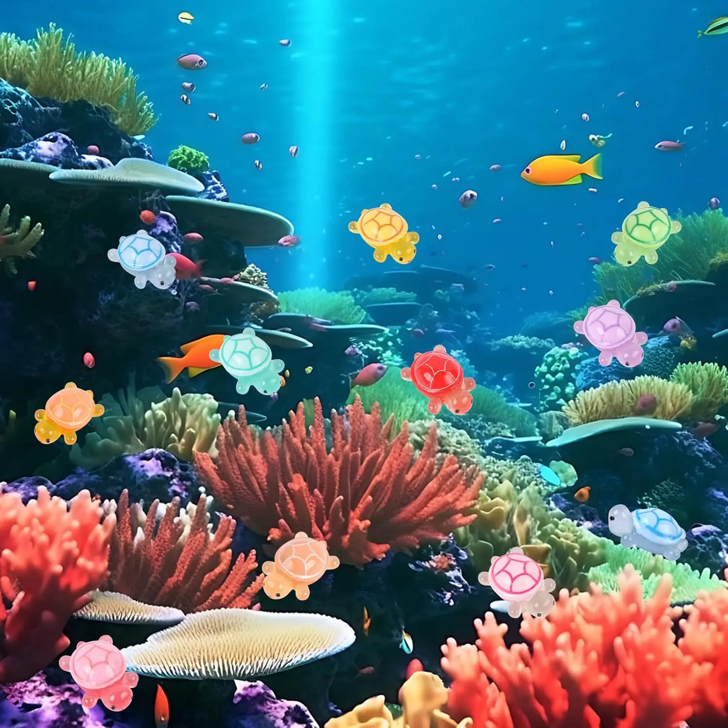 Mini Luminous Turtle Ornaments Resin Micro Landscape Decor - Image 6