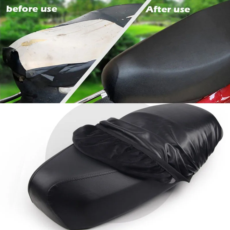 Waterproof PU Leather Motorcycle Seat Cover Anti Scratch Protector