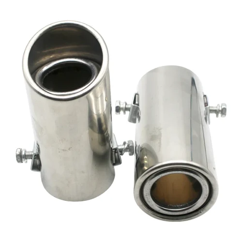 Stainless Steel Straight Exhaust Pipe Tip for Auto Replacement