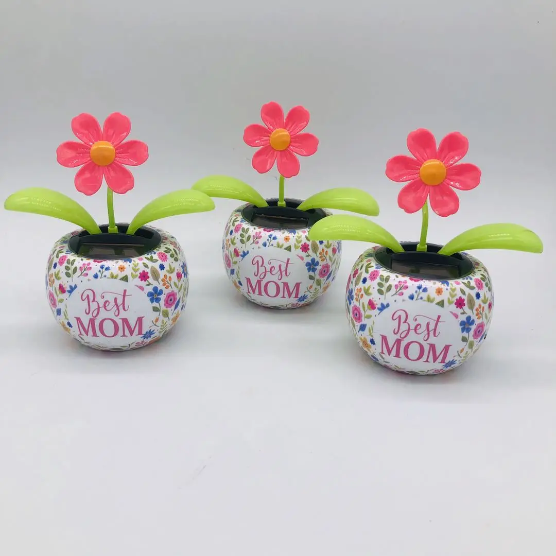 Solar Automatic Swing Flower Car Ornament Resin 40g - Image 4