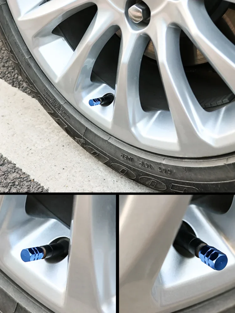 Aluminum Tire Valve Stem Caps Waterproof Car Wheel Covers - Image 3