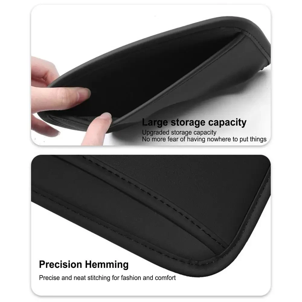 PU Leather Car Seat Side Pocket Organizer Storage Bag - Image 2