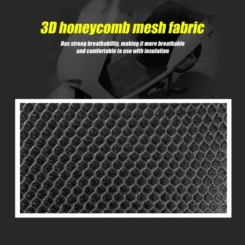 Universal Breathable 3D Mesh Motorcycle Seat Cover Pad - Image 6
