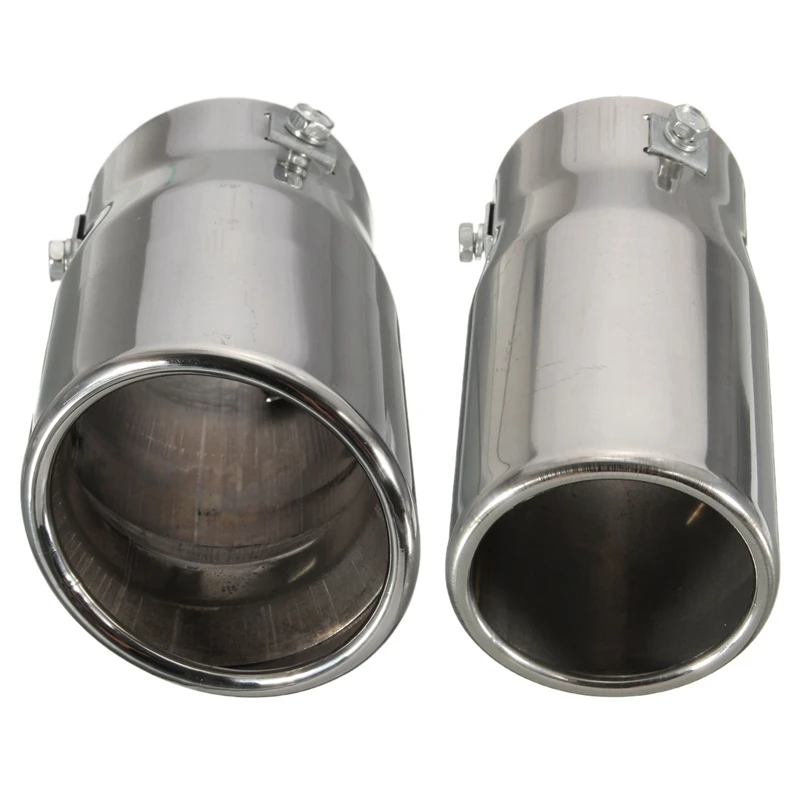Stainless Steel Car Exhaust Muffler Tip 66mm Bevel Flat - Image 4