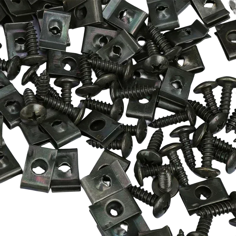Metal Self Tapping Screws U-Type Clip Fastener Kit for Vehicles - Image 3