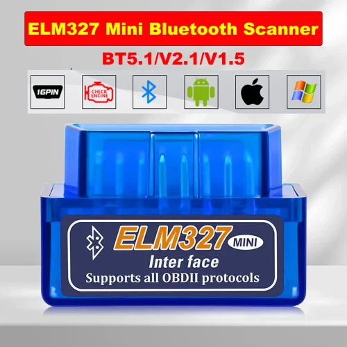 OBD2 Scanner ELM327 V2.1 Bluetooth Code Reader for Android Windows