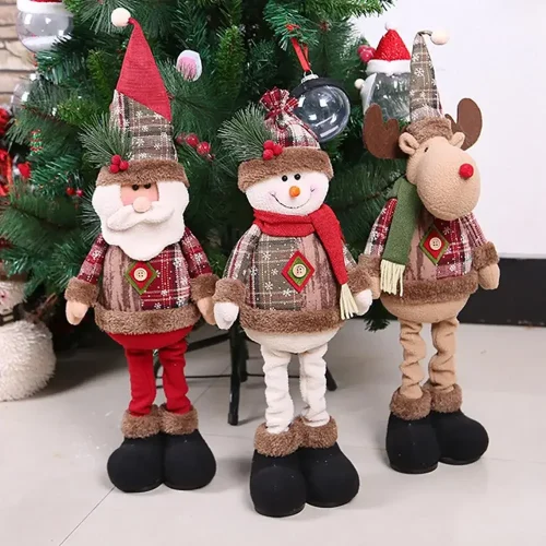 Santa Doll Christmas Table Decor Ornaments for Home Gifts