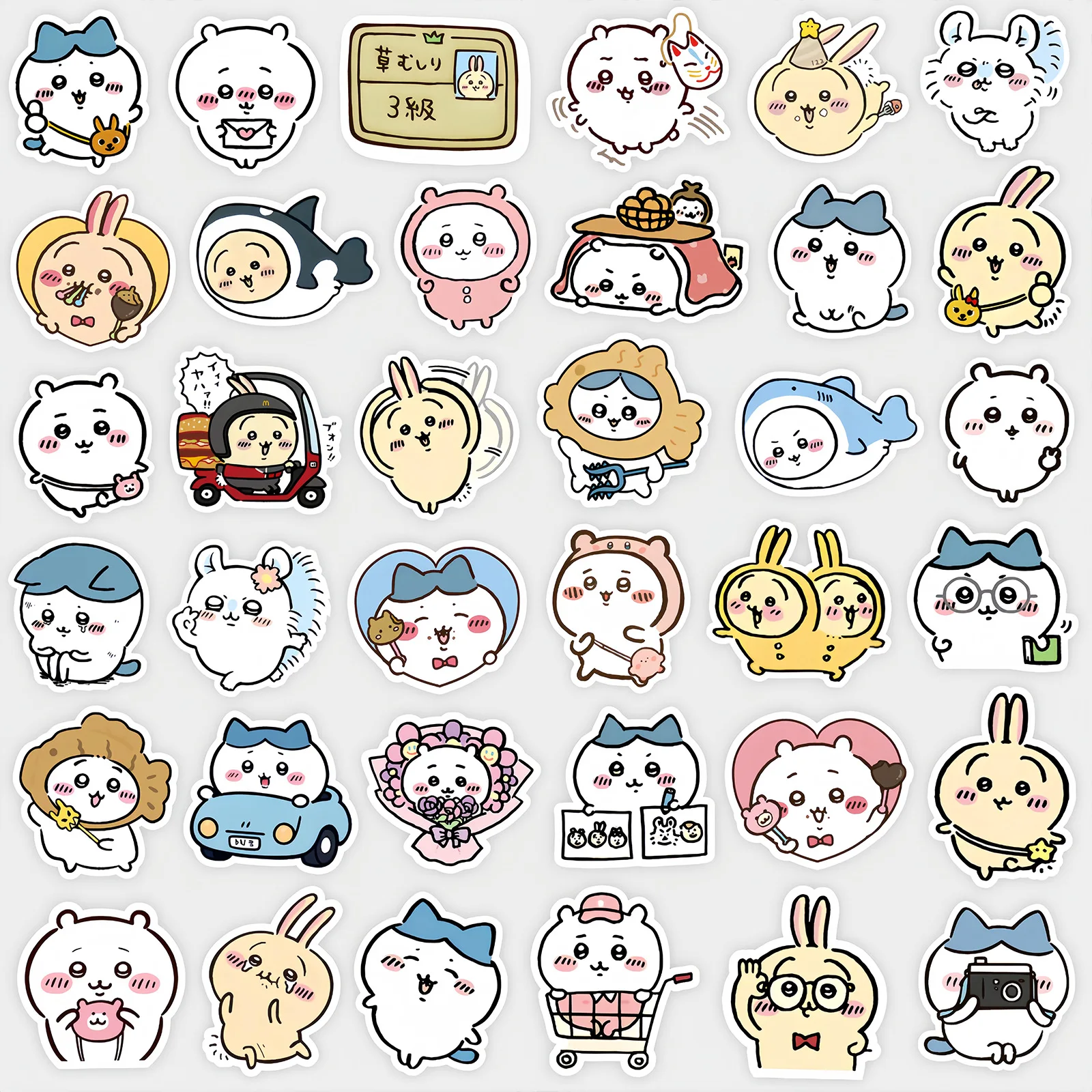 100 Kawaii Jiikawa Cartoon Stickers for Scrapbooking Kids - Image 4