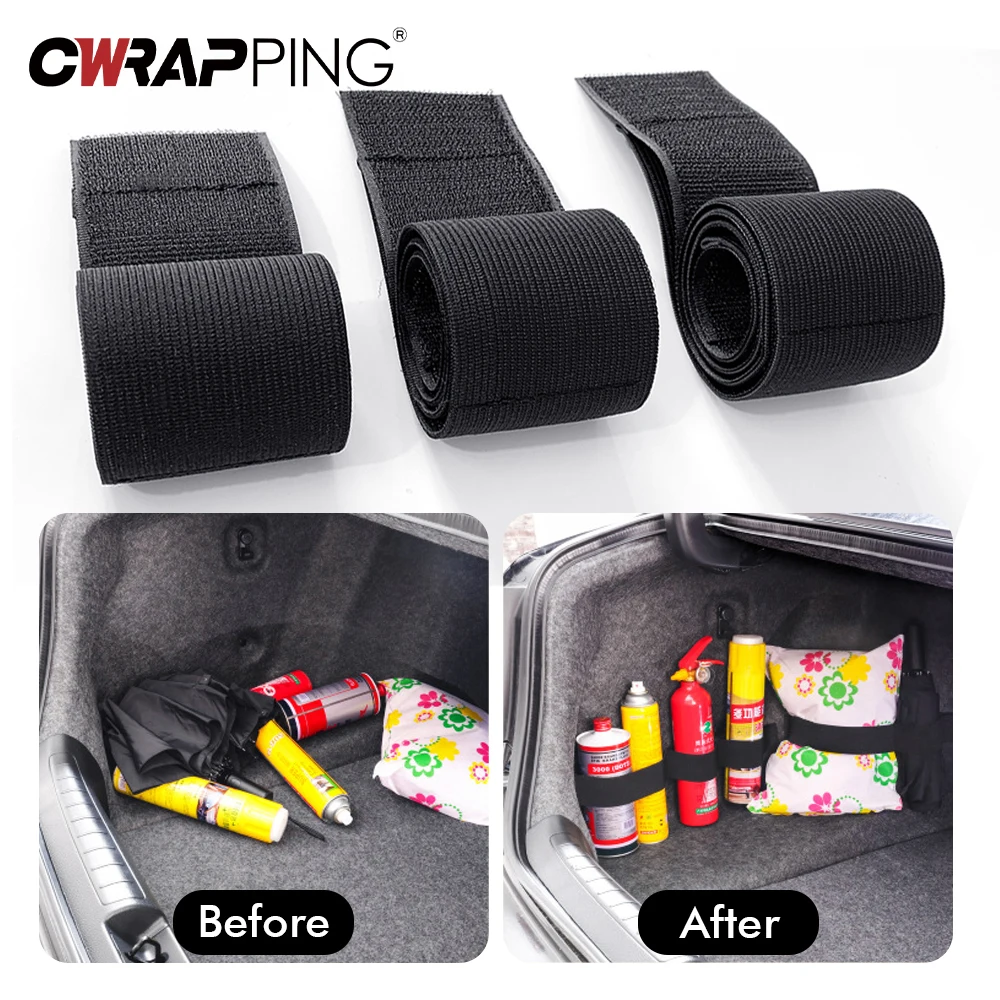 Nylon Car Trunk Organizer with Magic Tape Storage Belt - Image 3