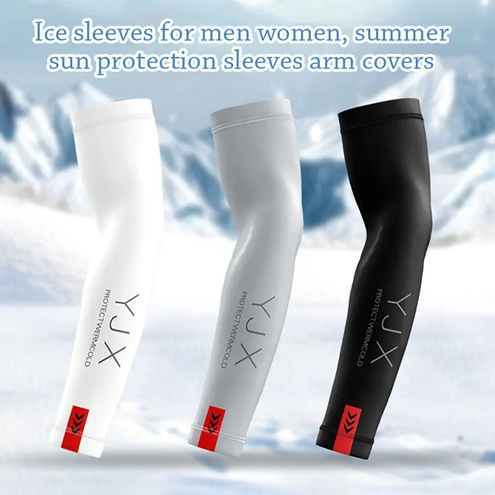 Breathable Ice Silk Arm Sleeves for Sun Protection Cycling - Image 3