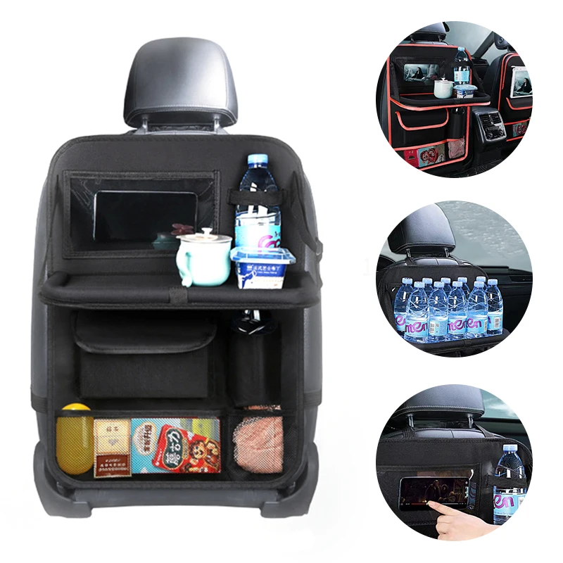 Foldable Waterproof Car Seat Organizer with Tablet Holder