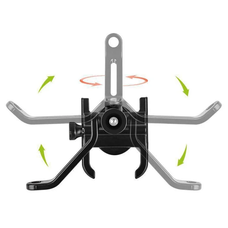 Aluminum Alloy Motorcycle Bicycle Phone Holder Mount Bracket - Image 5