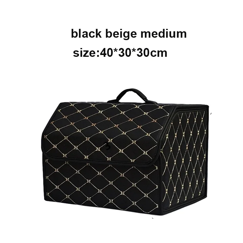 Large Capacity PU Leather Car Trunk Organizer Storage Bag - Image 8
