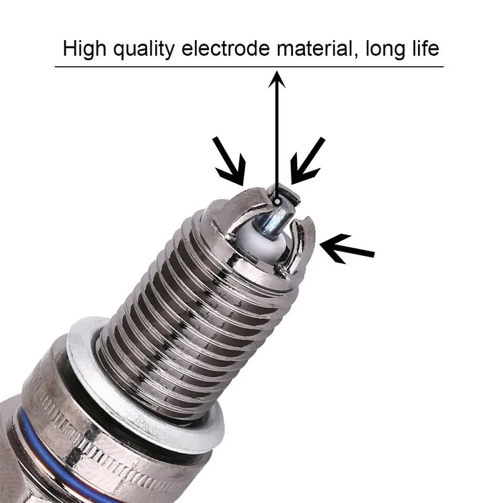Triple Electrode Spark Plug A7TC D8TC for GY6 CG 50-150CC - Image 3