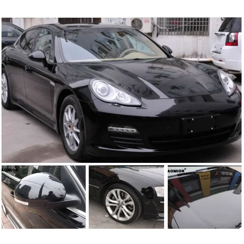 Gloss Black PVC Car Body Vinyl Wrap Self Adhesive 150x50cm - Image 5