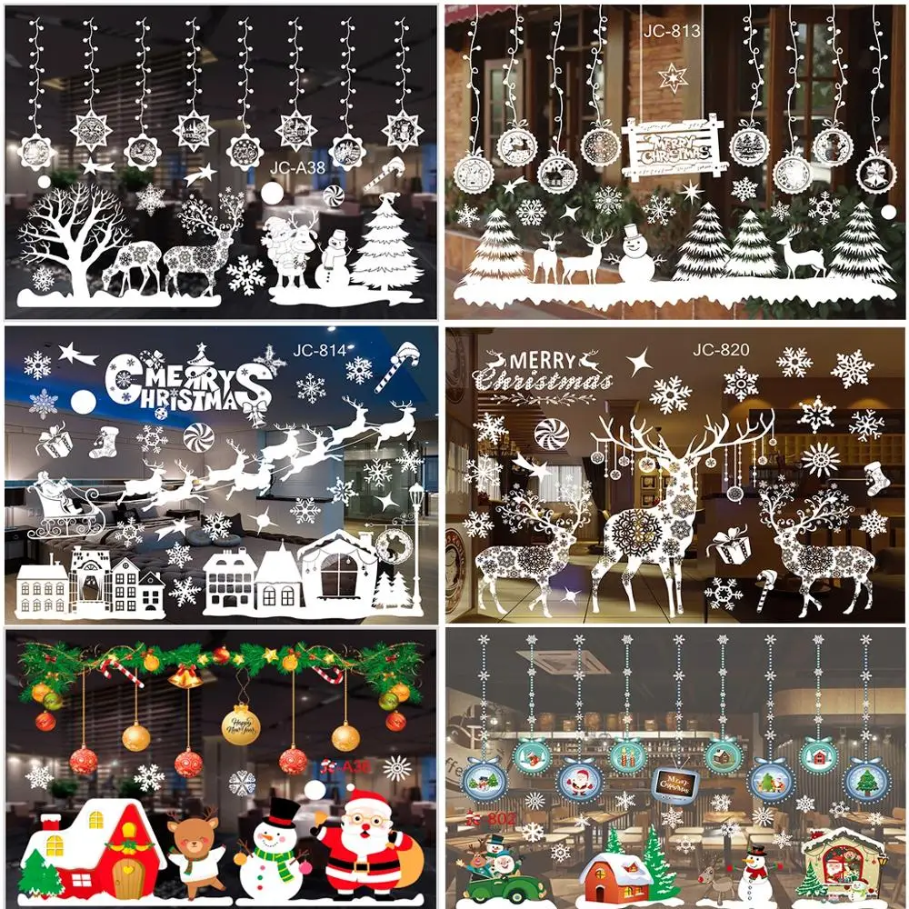 Christmas Wall Window Stickers Holiday Decoration Set XS0044 - Image 2