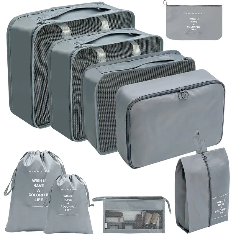 Portable Polyester Packing Cubes Travel Organizer Set 10 Pcs - Image 13