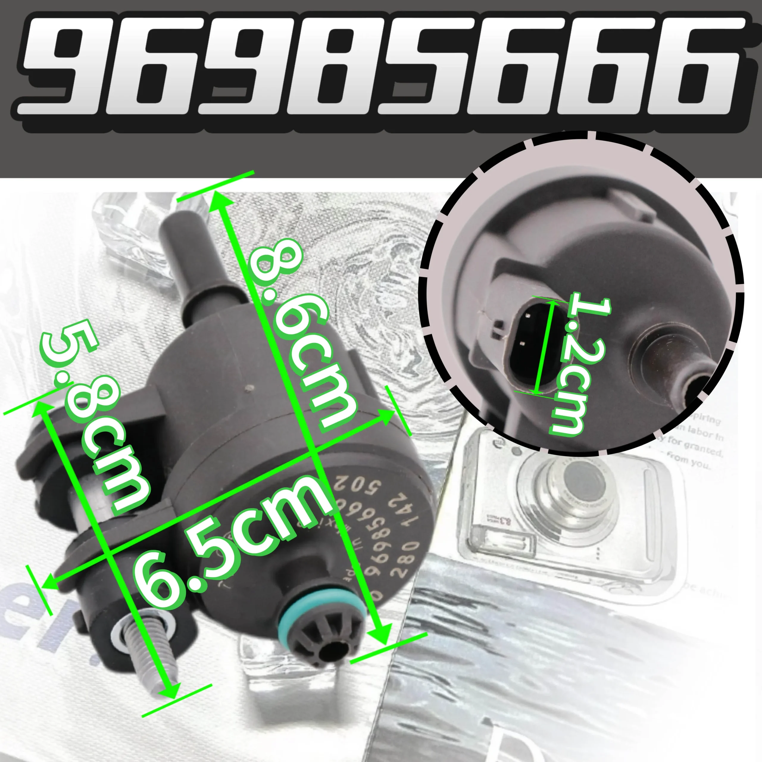 Chevrolet Spark 2013-2015 Vapor Canister Purge Valve 96985666 - Image 3