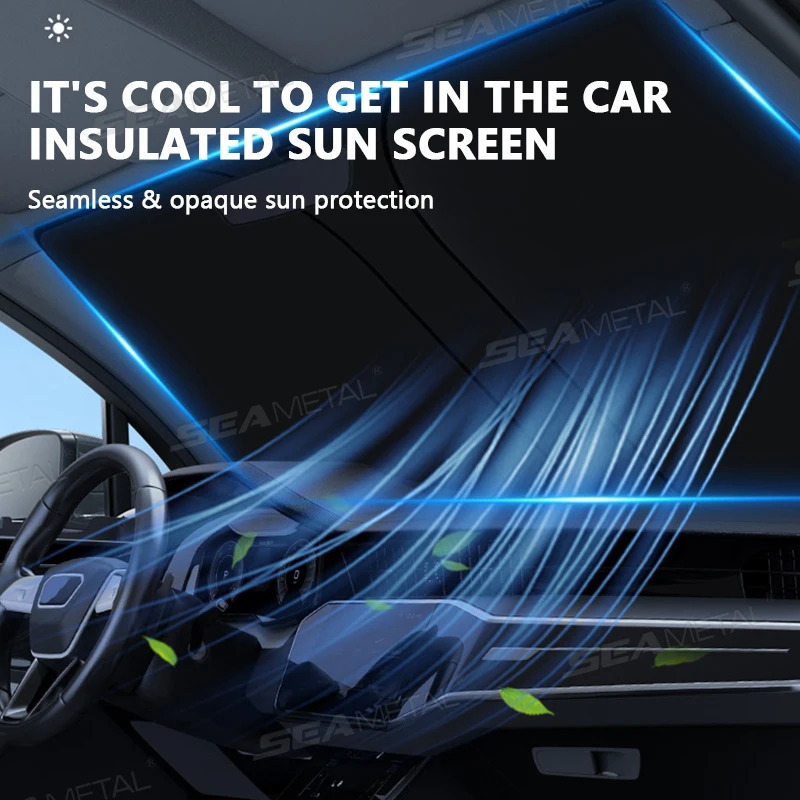Foldable UV Reflective Car Windshield Sun Shade Protector - Image 3