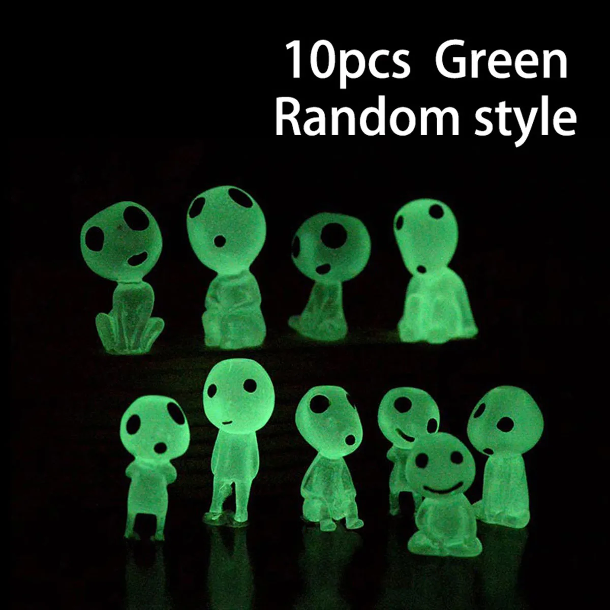 Miniature Glow in the Dark Princess Resin Garden Ornaments - Image 3