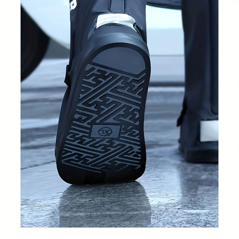 Waterproof High Tube Motorcycle Rain Boots Non-Slip Rubber - Image 2