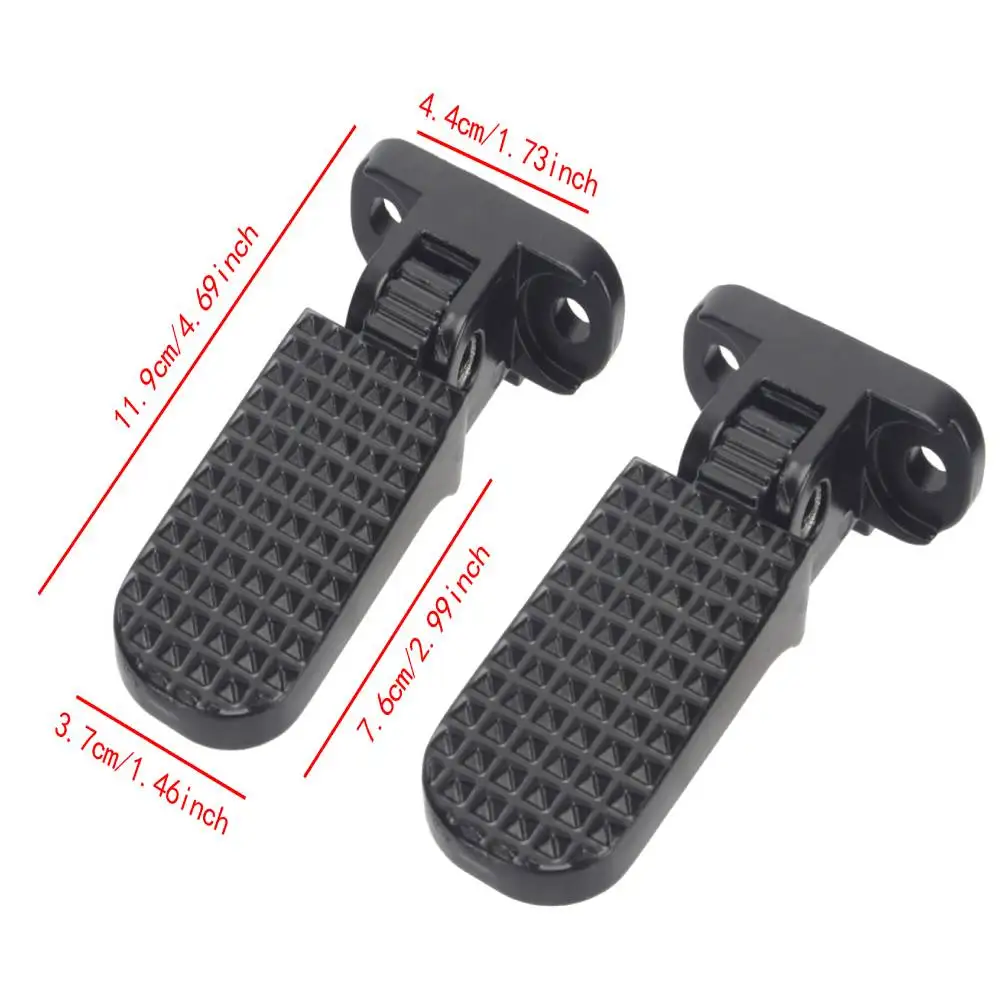 Metal Foldable Bike Rear Pedals Non-Slip Foot Pegs Replacement - Image 9