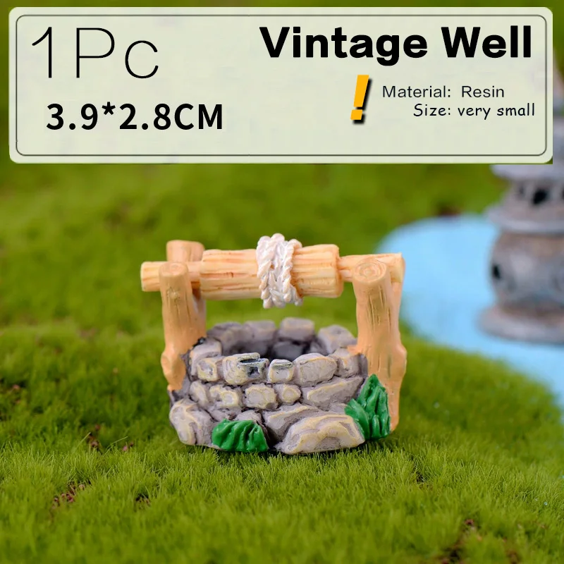 Japanese Resin Pond Tower House Miniature Fairy Garden Decor - Image 6