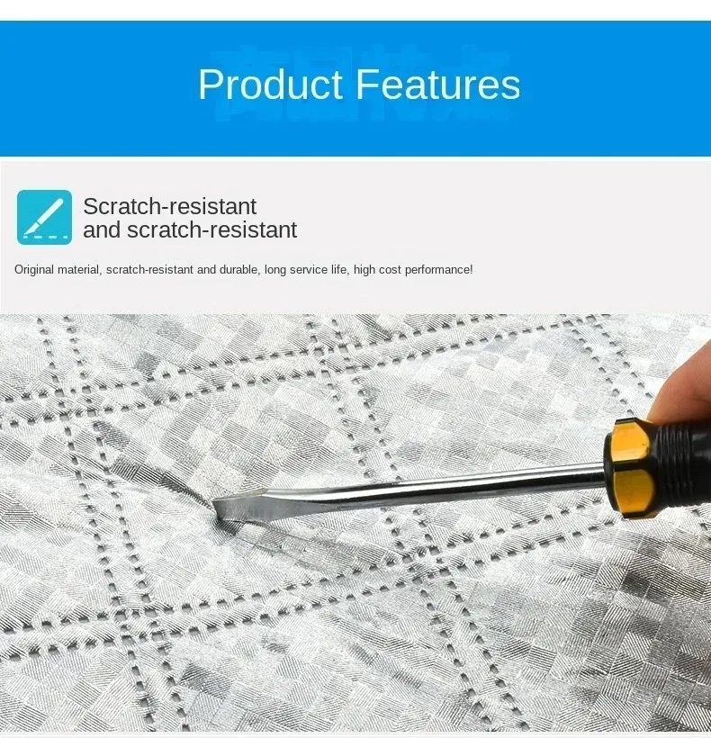 Universal Winter Windshield Snow Cover Aluminum Sun Shade - Image 6