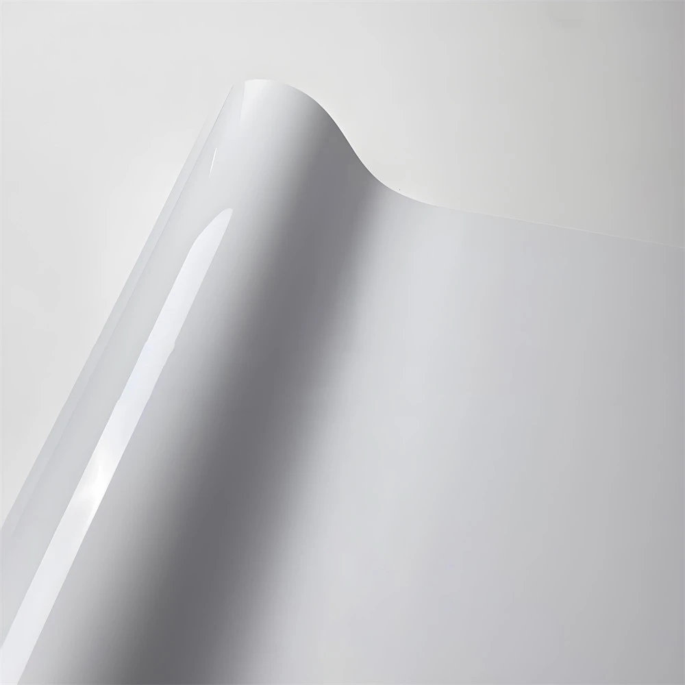 Glossy White PVC Car Vinyl Wrap Film 10x152cm Auto Sticker