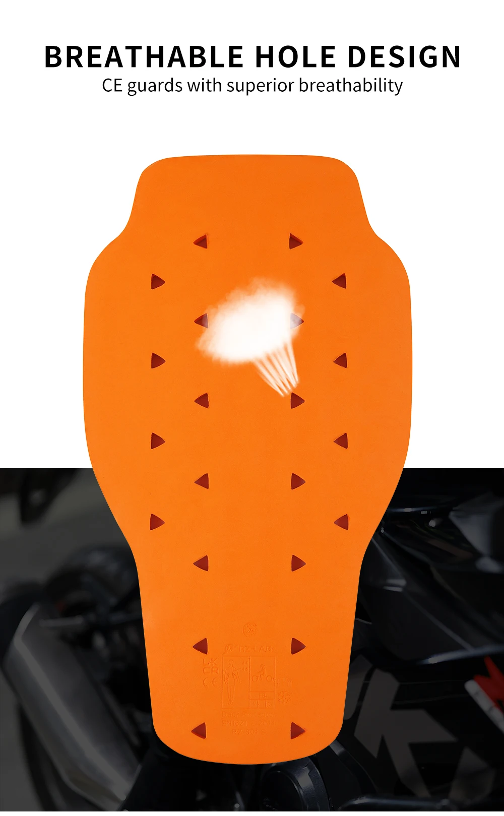 WOSAWE CE Armor Knee Hip Protector Pads for Motorcycle Gear - Image 5