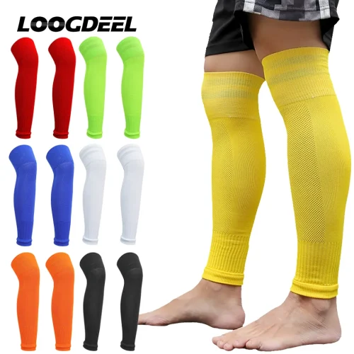 Loogdeel Breathable Football Calf Sleeves High Tube Socks