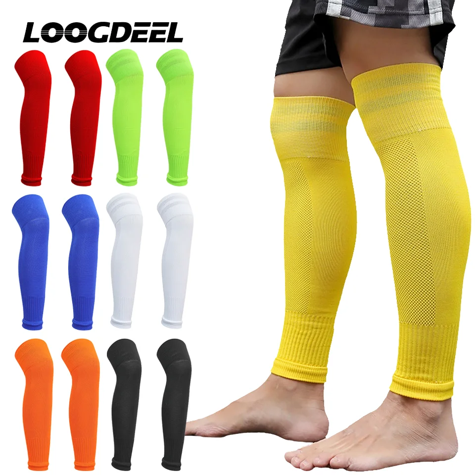 Loogdeel Breathable Football Calf Sleeves High Tube Socks