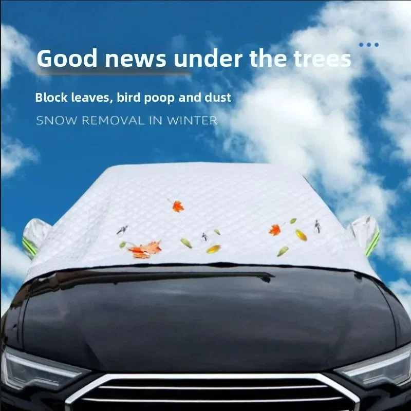 Universal Winter Windshield Snow Cover Aluminum Sun Shade - Image 3