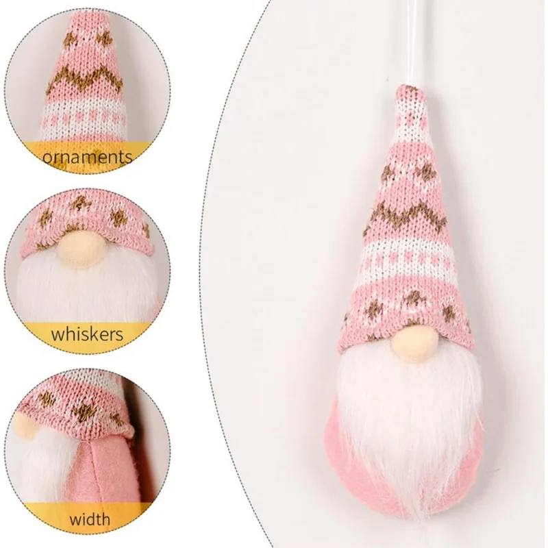 Swedish Handmade Plush Santa Elf Christmas Tree Ornaments - Image 6
