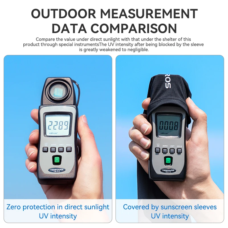 ROCKBROS UPF50+ Ice Silk Cycling Arm Sleeves UV Protection - Image 3