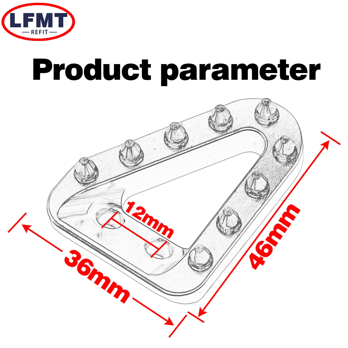 CNC Rear Brake Pedal Lever Tip for KTM Husqvarna 2016-2023 - Image 3